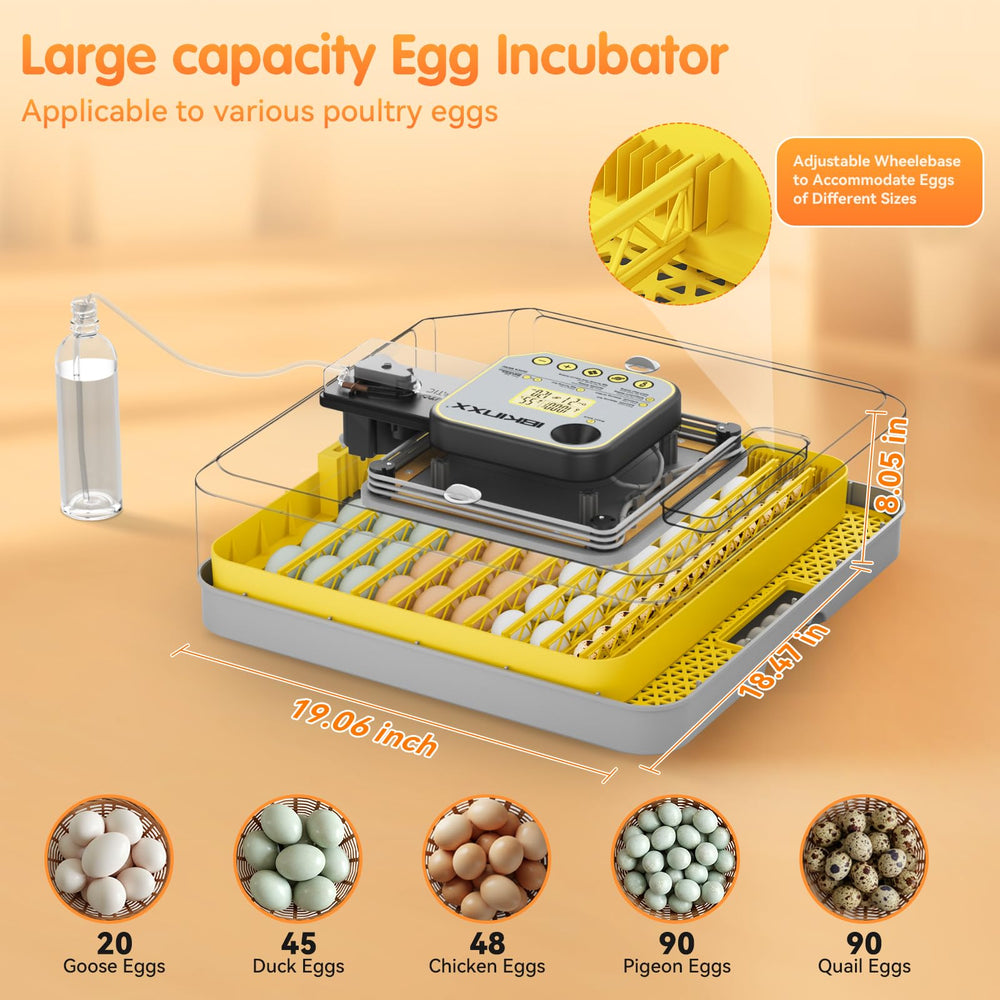 IBKINXX Incubator with built-in egg candler