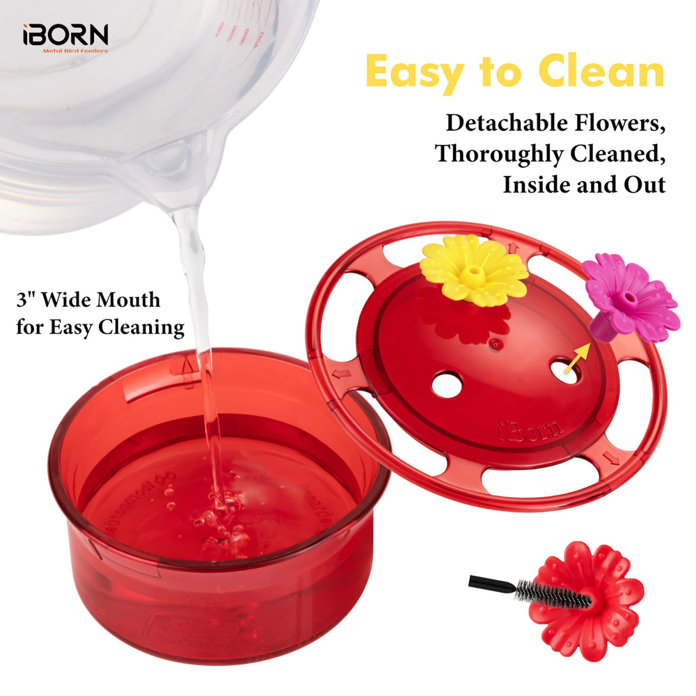 iBorn Hummingbird Feeder filled with nectar