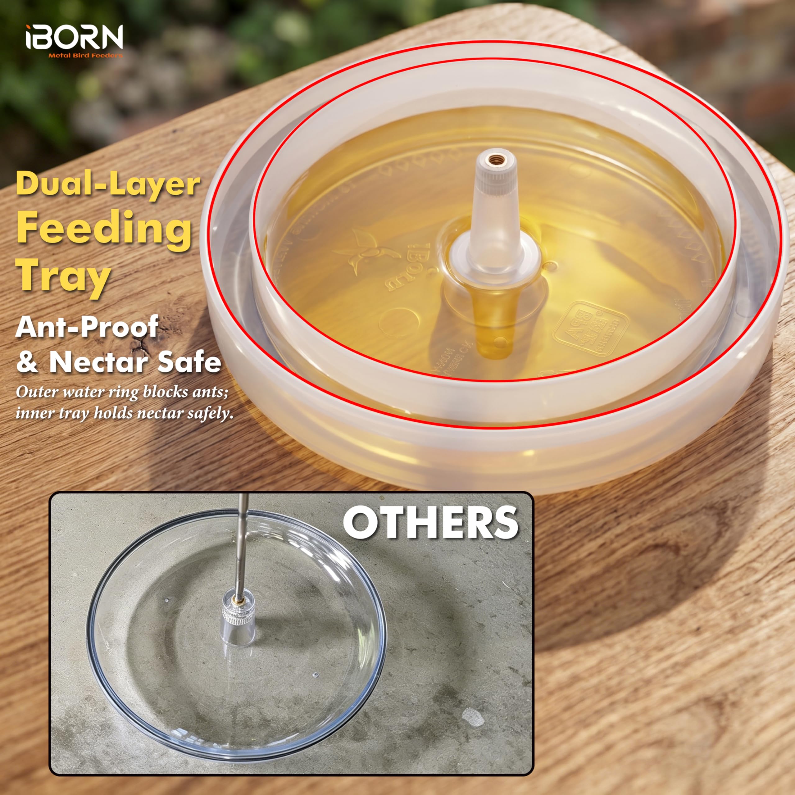 iBorn Hummingbird Feeder packaging display