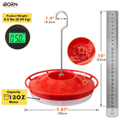iBorn Hummingbird Feeder side view showing feeding ports