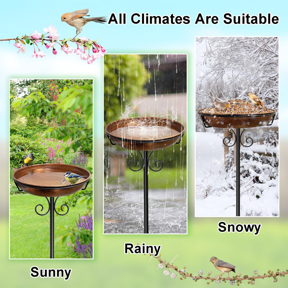iCHKED bird bath showing removable bowl for cleaning