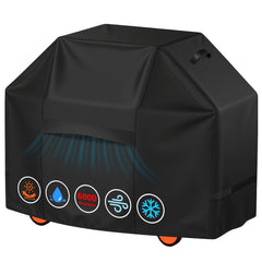 iCOVER 82 Inch Grill Cover front view, charcoal colour