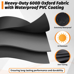 iCOVER 82 Inch Grill Cover showing mesh air vent
