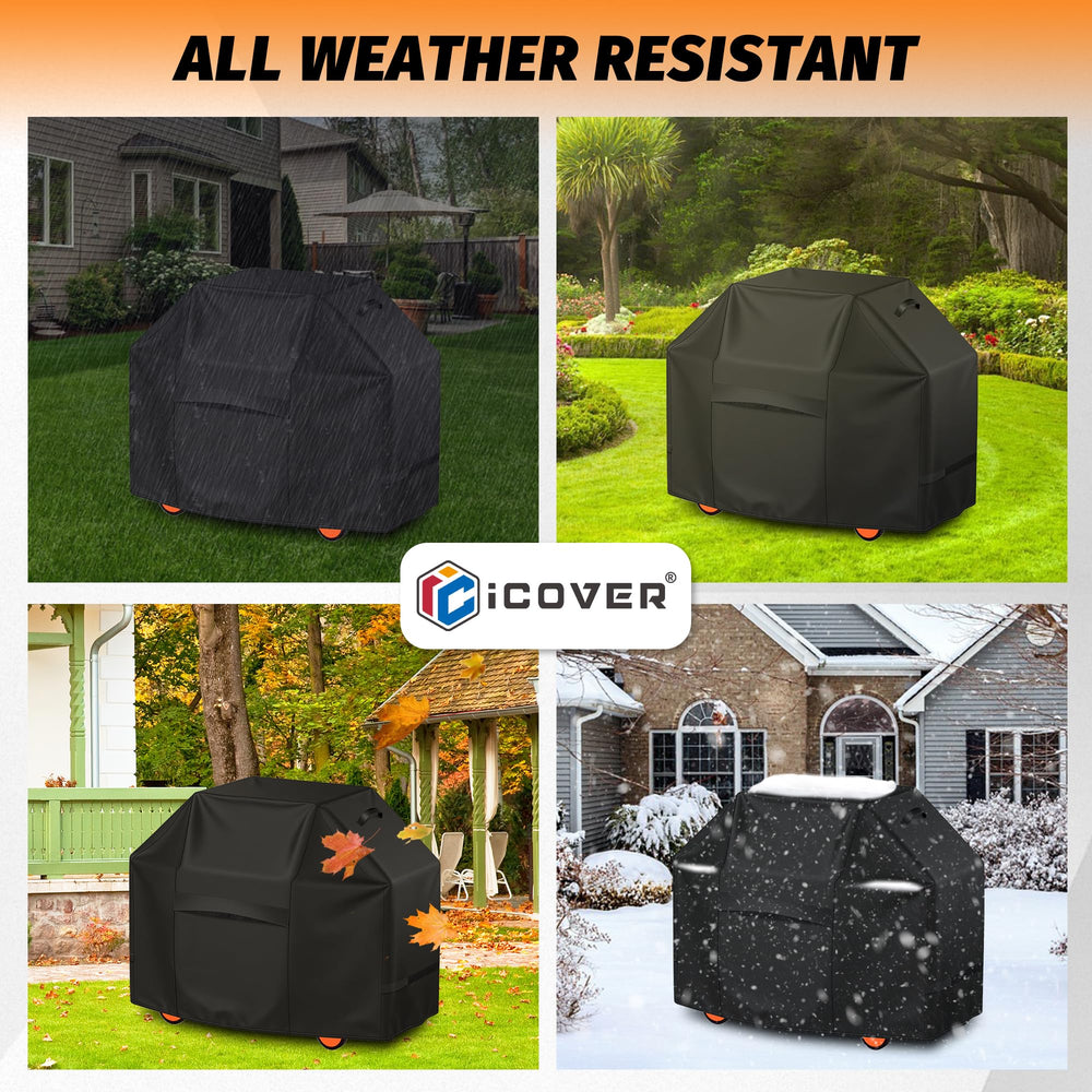 iCOVER Grill Cover handles for easy removal