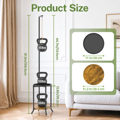 iDavosic.ly 2 Tier Hanging Plant Stand in outdoor setting
