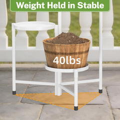 iDavosic.ly 3 Tier Large Plant Stand in garden setting