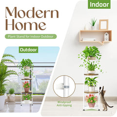 iDavosic.ly 4 Tier Plant Stand with adjustable foot pads