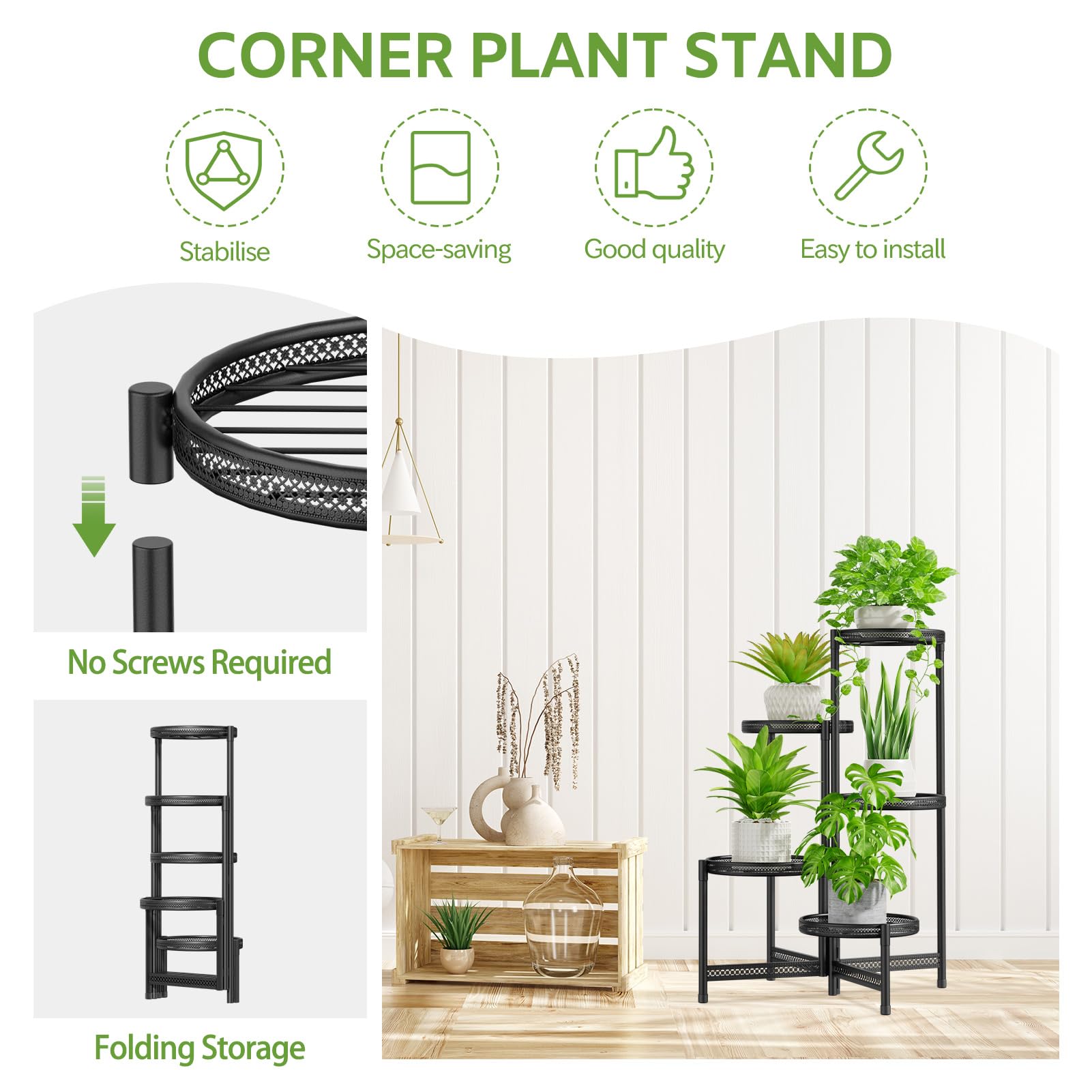 iDavosic.ly 5 Tier Large Plant Stand assembly process