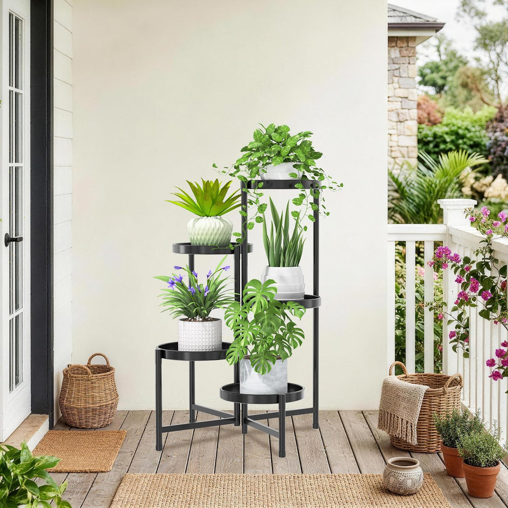 iDavosic.ly 5 Tier Plant Stand close-up of tray detail