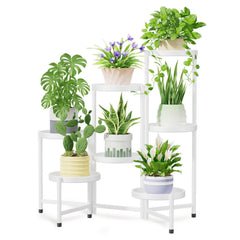 iDavosic.ly 7 Tier Plant Stand front view with large trays