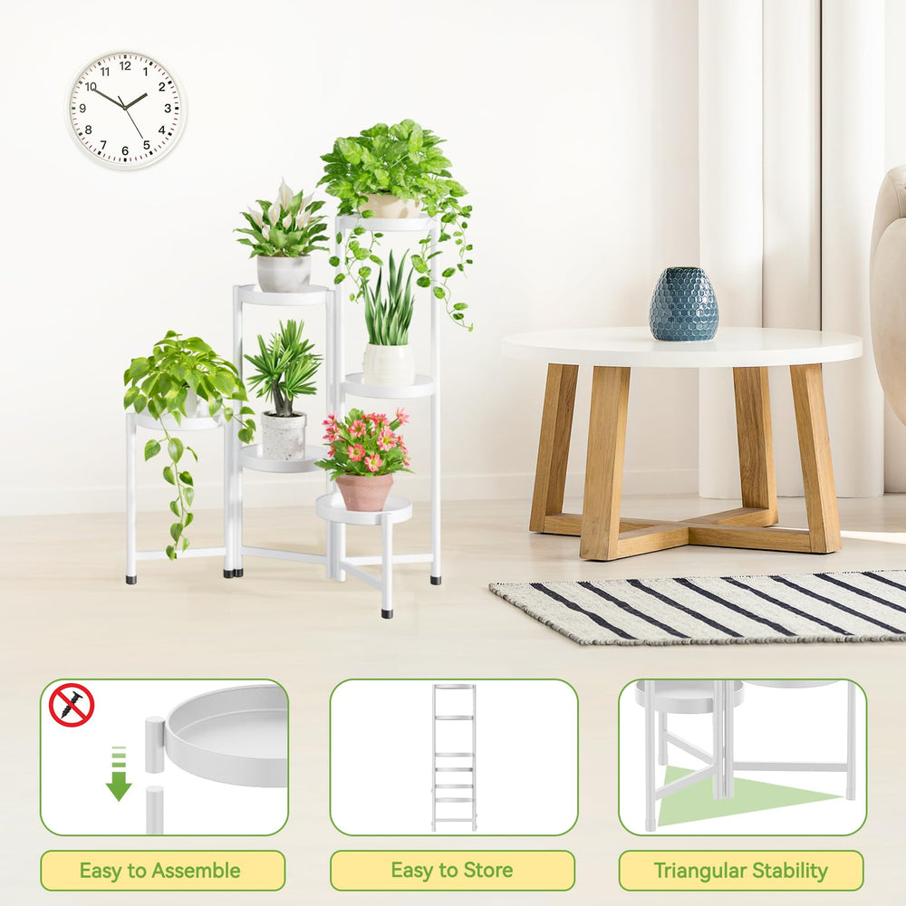 iDavosic.ly Plant Stand adjustable legs fitting into corner