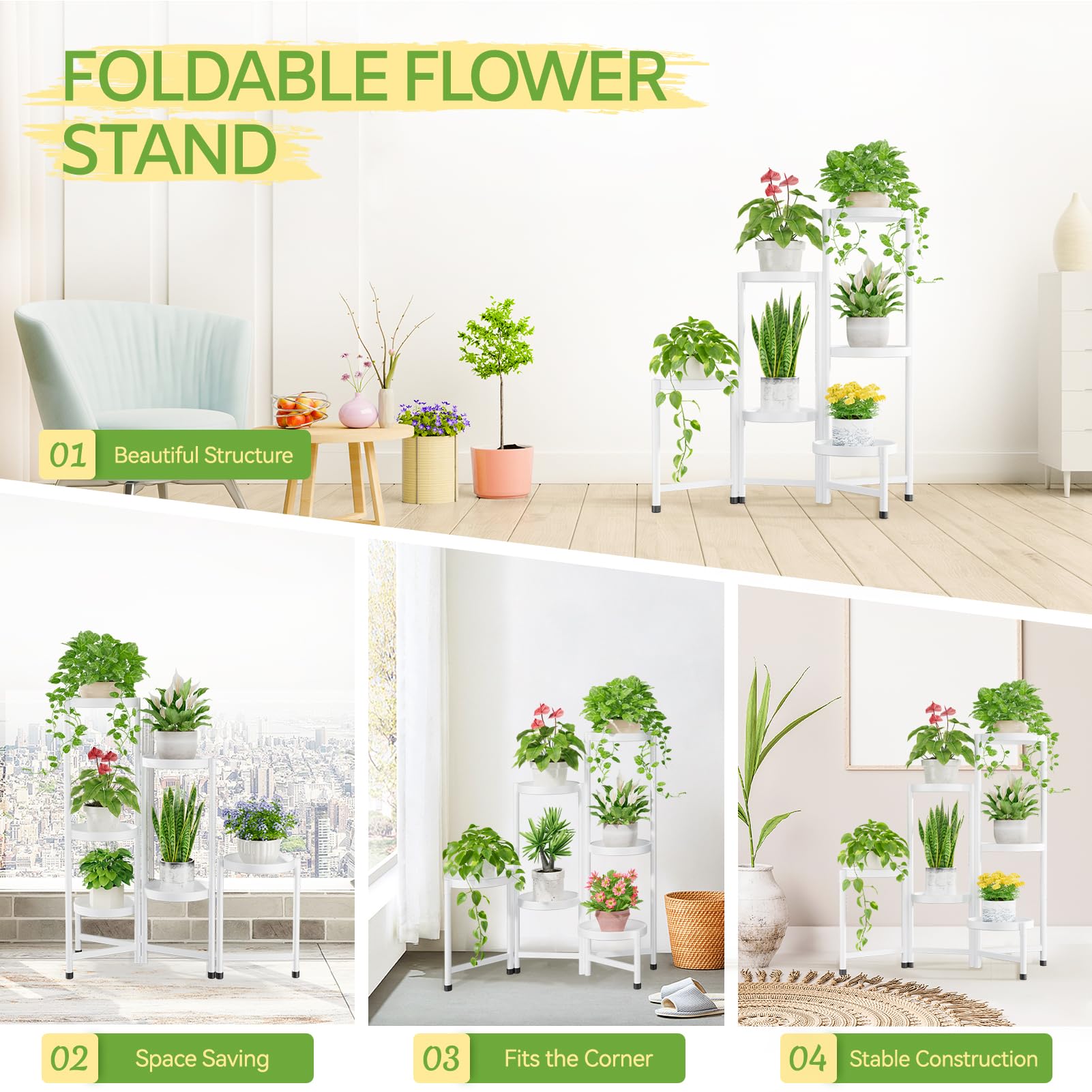 iDavosic.ly Plant Stand assembled in outdoor setting