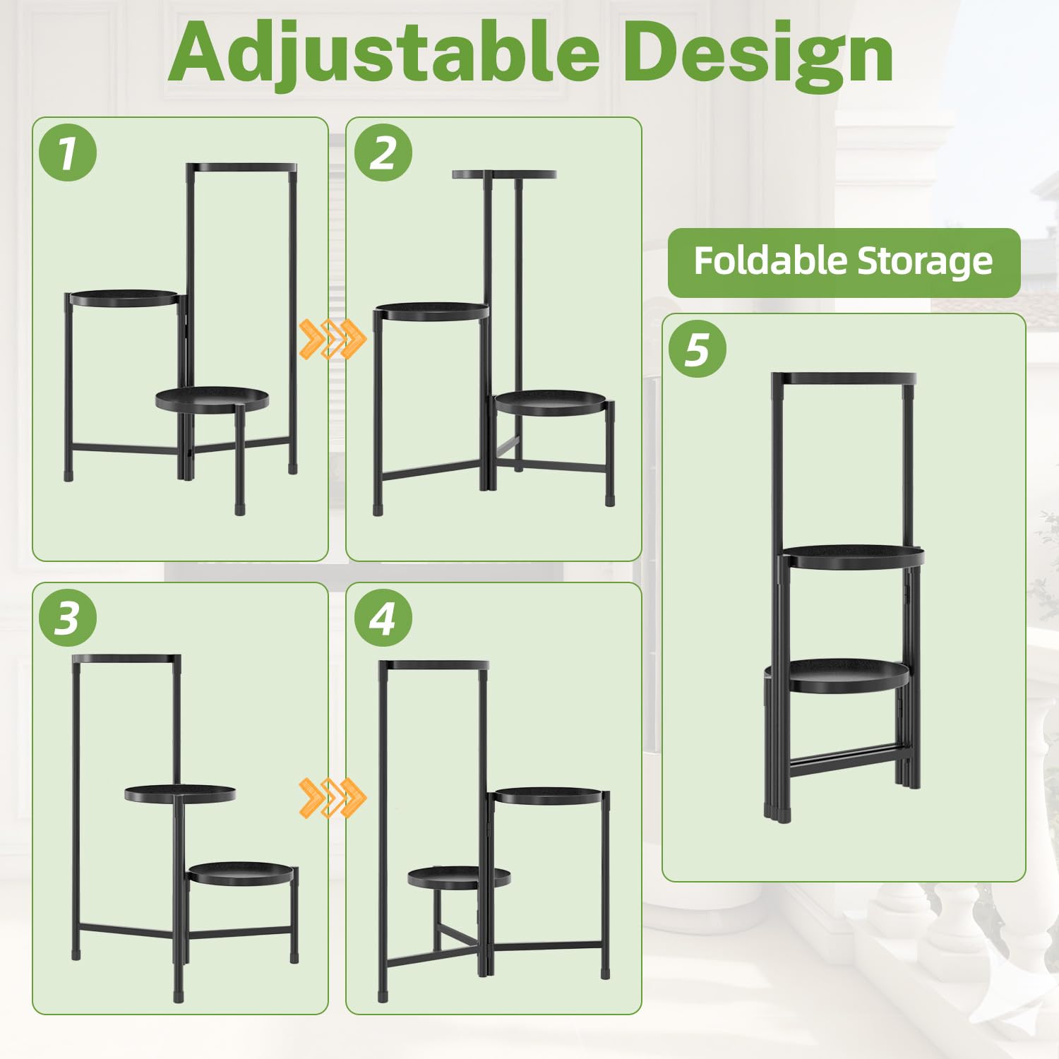 iDavosic.ly plant stand folded for storage