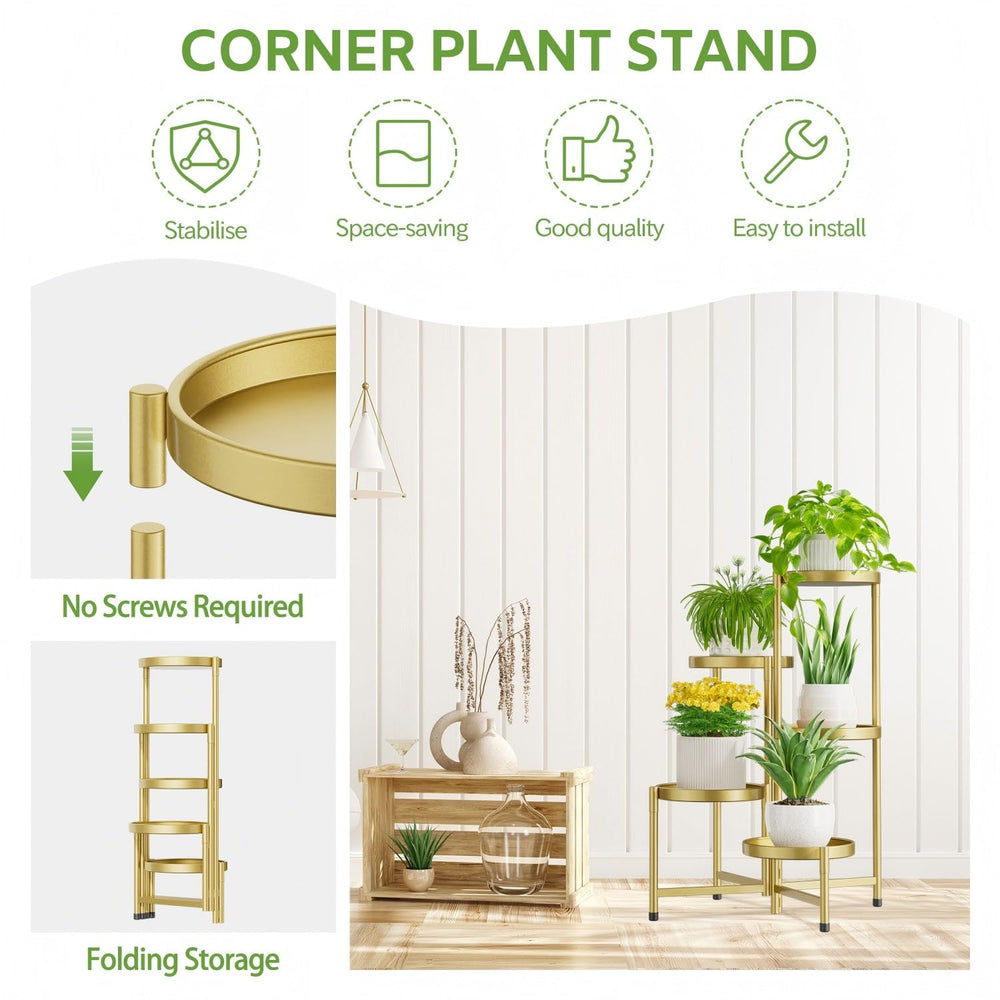 iDavosic.ly Plant Stand in outdoor garden setting