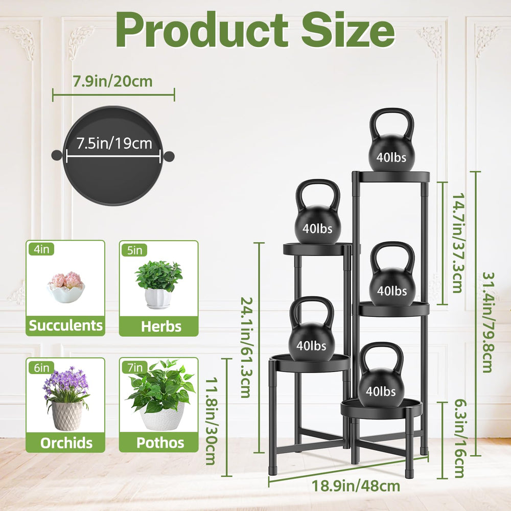 iDavosic.ly Plant Stand set up in a garden