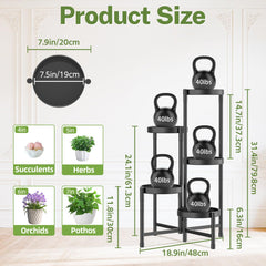 iDavosic.ly Plant Stand set up in a garden
