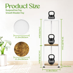 iDavosic.ly plant stand showcasing large pots on each tier