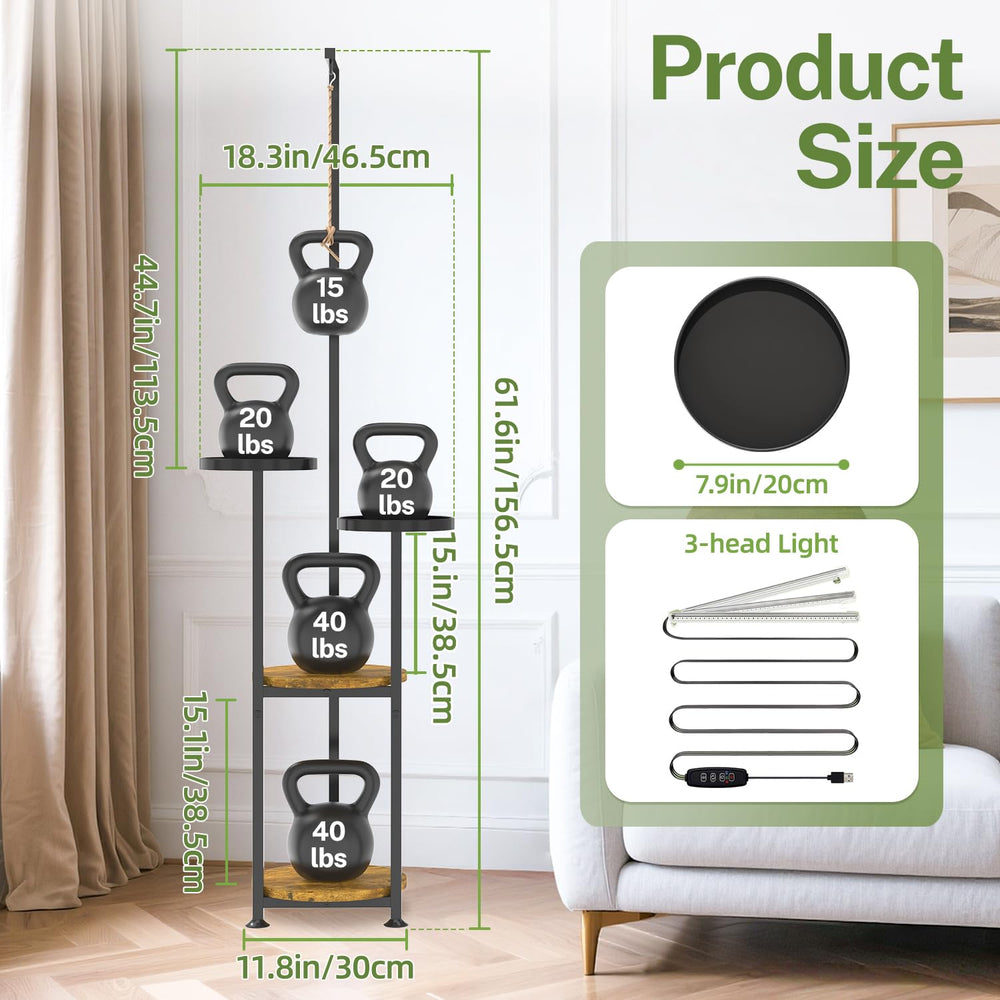 iDavosic.ly plant stand showing 11-inch wide trays