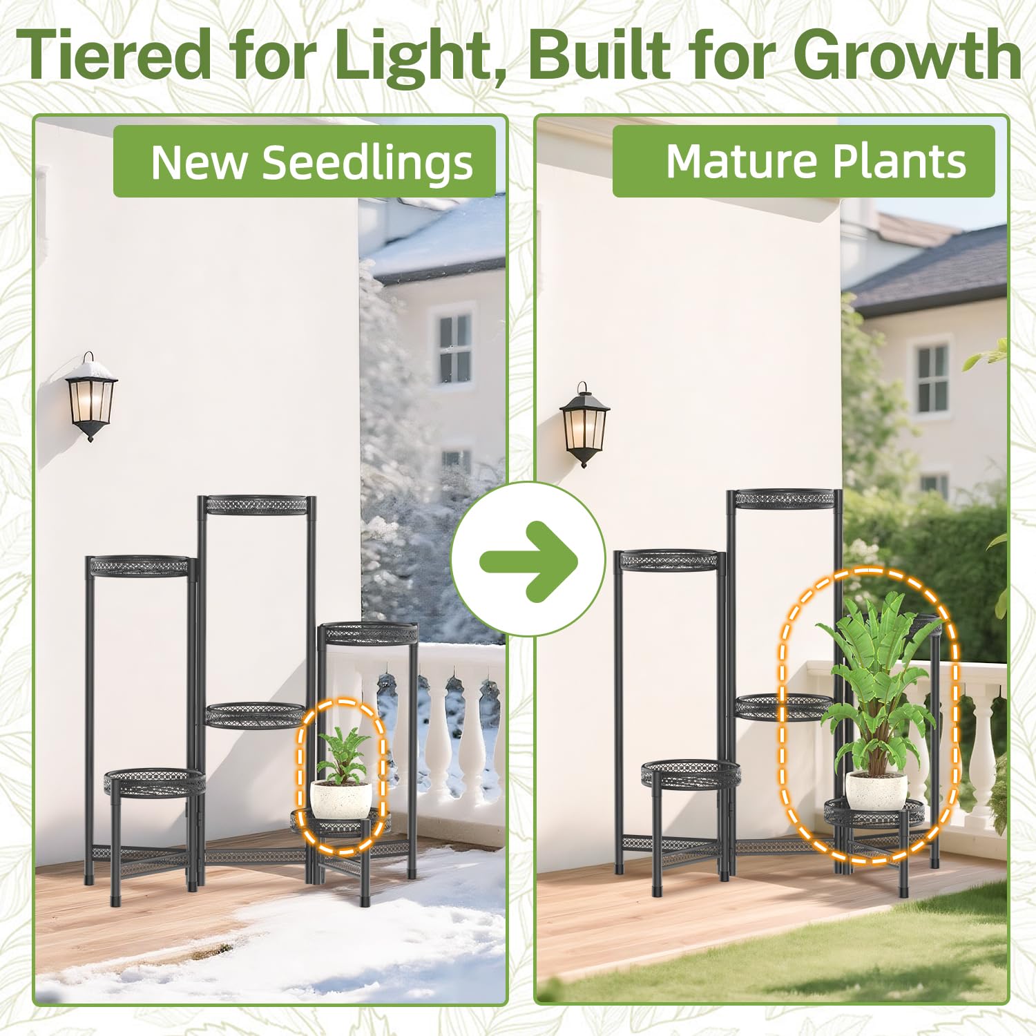 iDavosic.ly plant stand showing adjustable design