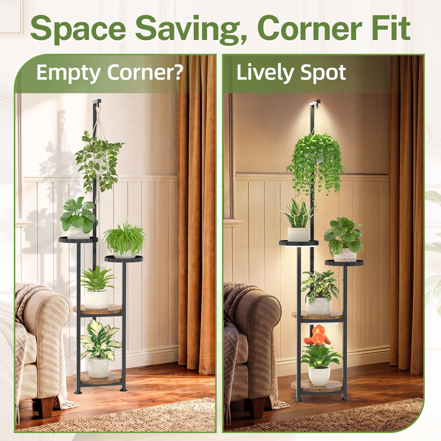iDavosic.ly plant stand showing adjustable foot pads