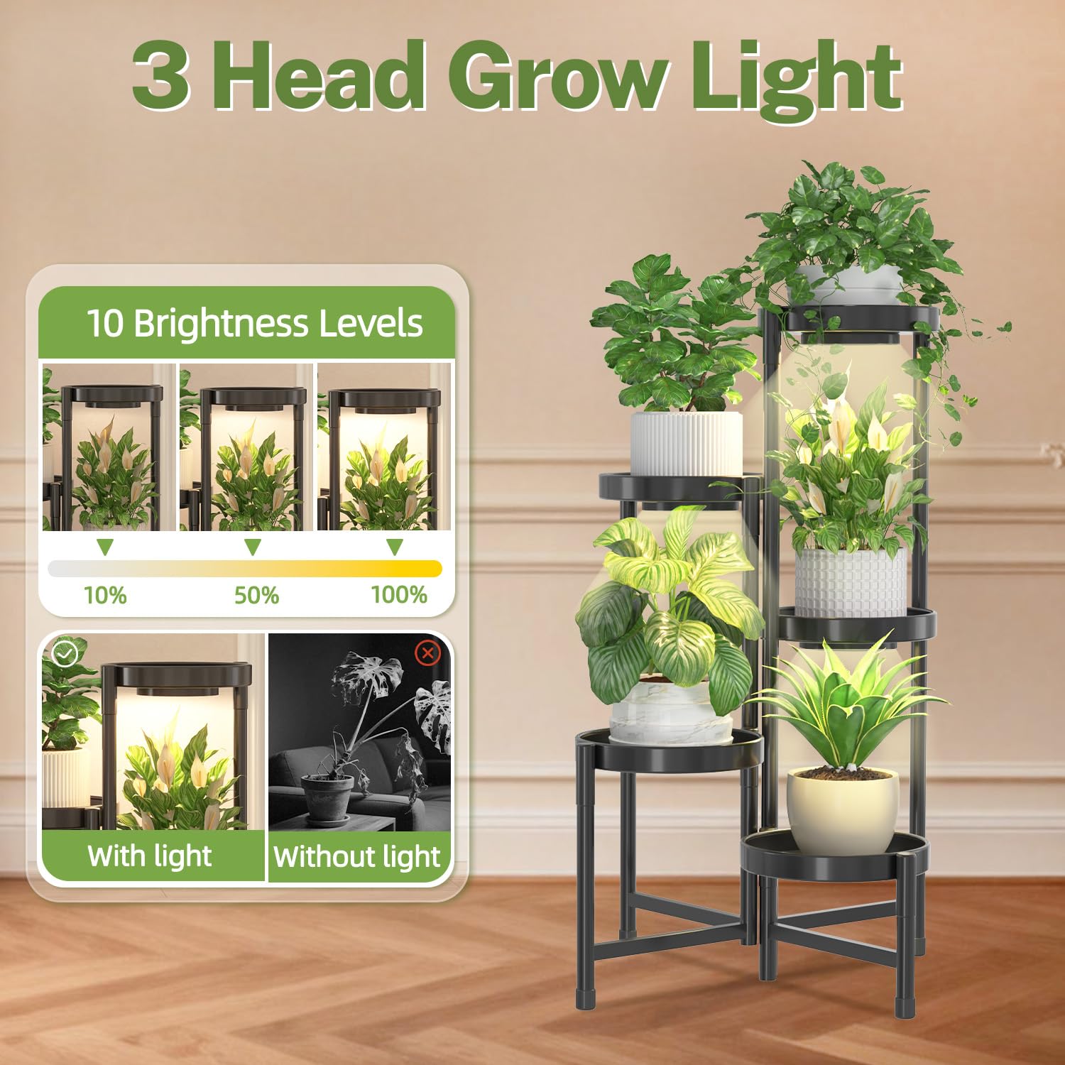iDavosic.ly Plant Stand showing waterproof and rust-resistant finish