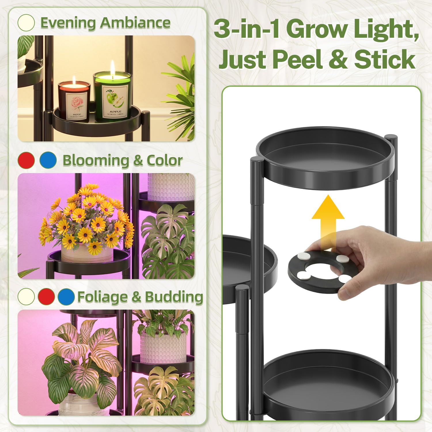 iDavosic.ly Plant Stand with durable metal construction