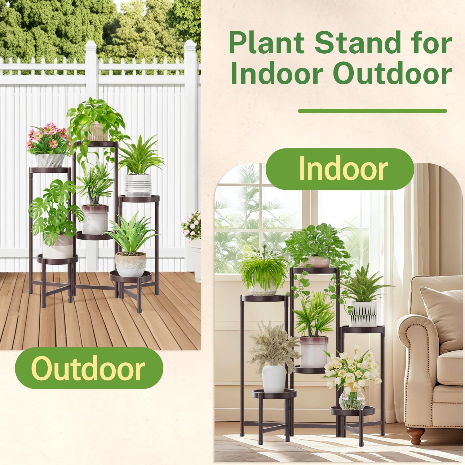 iDavosic.ly Plant Stand with protective caps on legs