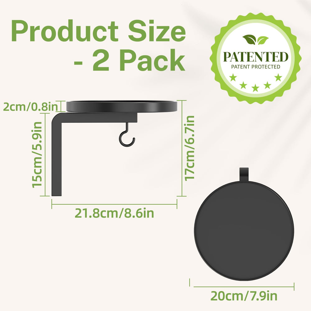 iDavosic.ly Plant Wall Hanger Set mounted on a wall with plants