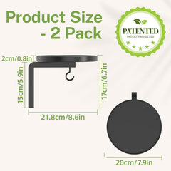 iDavosic.ly Plant Wall Hanger Set mounted on a wall with plants