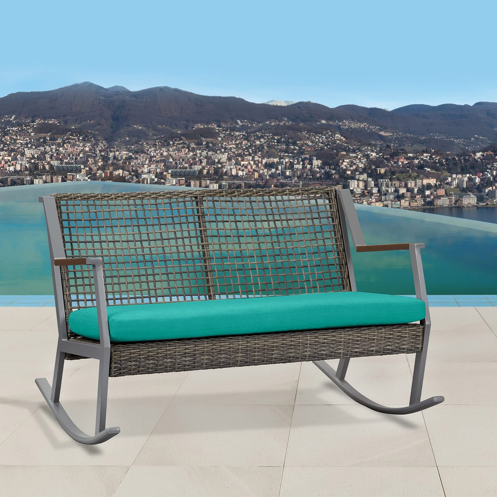 idee-home cushion showing vibrant Peacock Blue colour