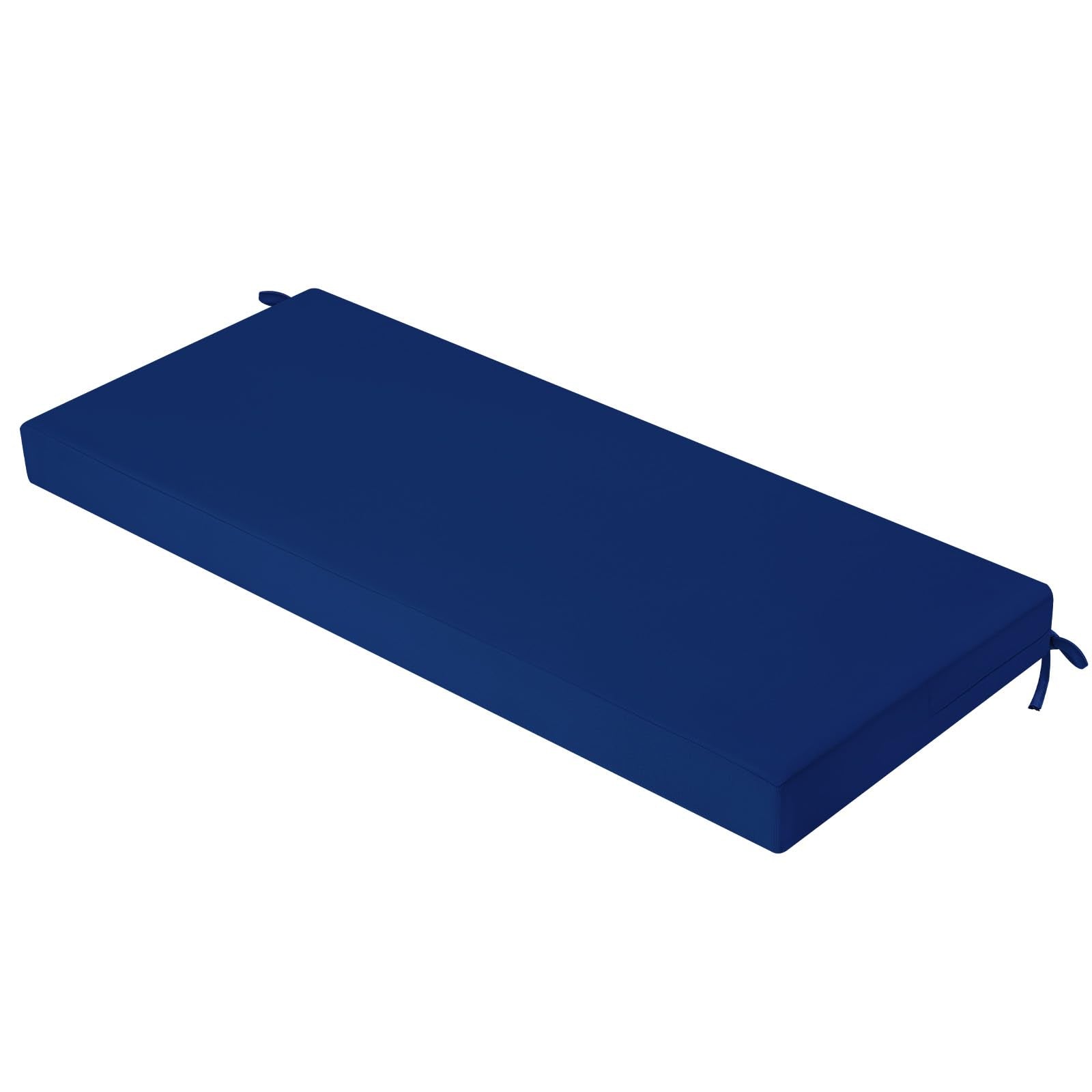 idee-home Outdoor Bench Cushion Dark Cerulean front view