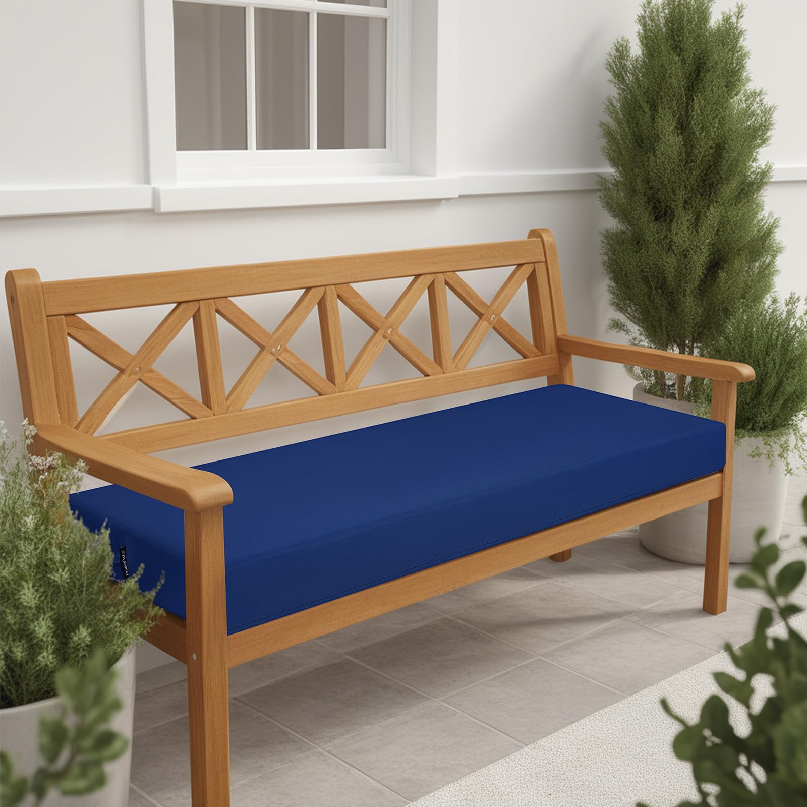 idee-home Outdoor Bench Cushion Dark Cerulean packaging view