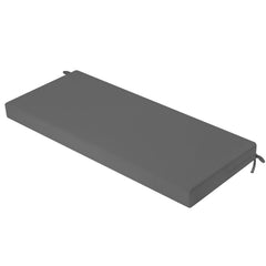idee-home Outdoor Bench Cushion front view in medium grey