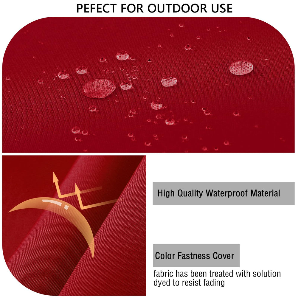 idee-home Outdoor Bench Cushion hidden zip detail