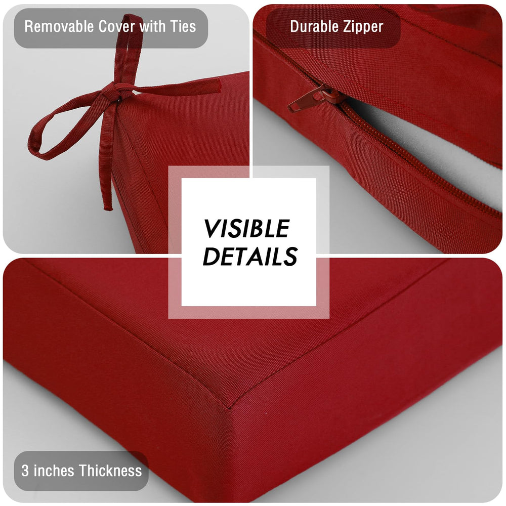 idee-home Outdoor Bench Cushion in garden setting