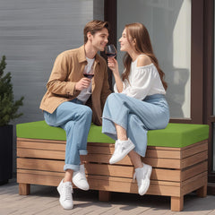 idee-home outdoor bench cushion side view