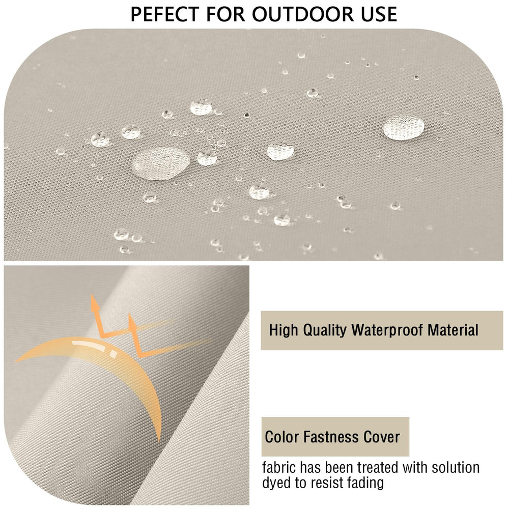 idee-home Outdoor Bench Cushion side view on outdoor furniture