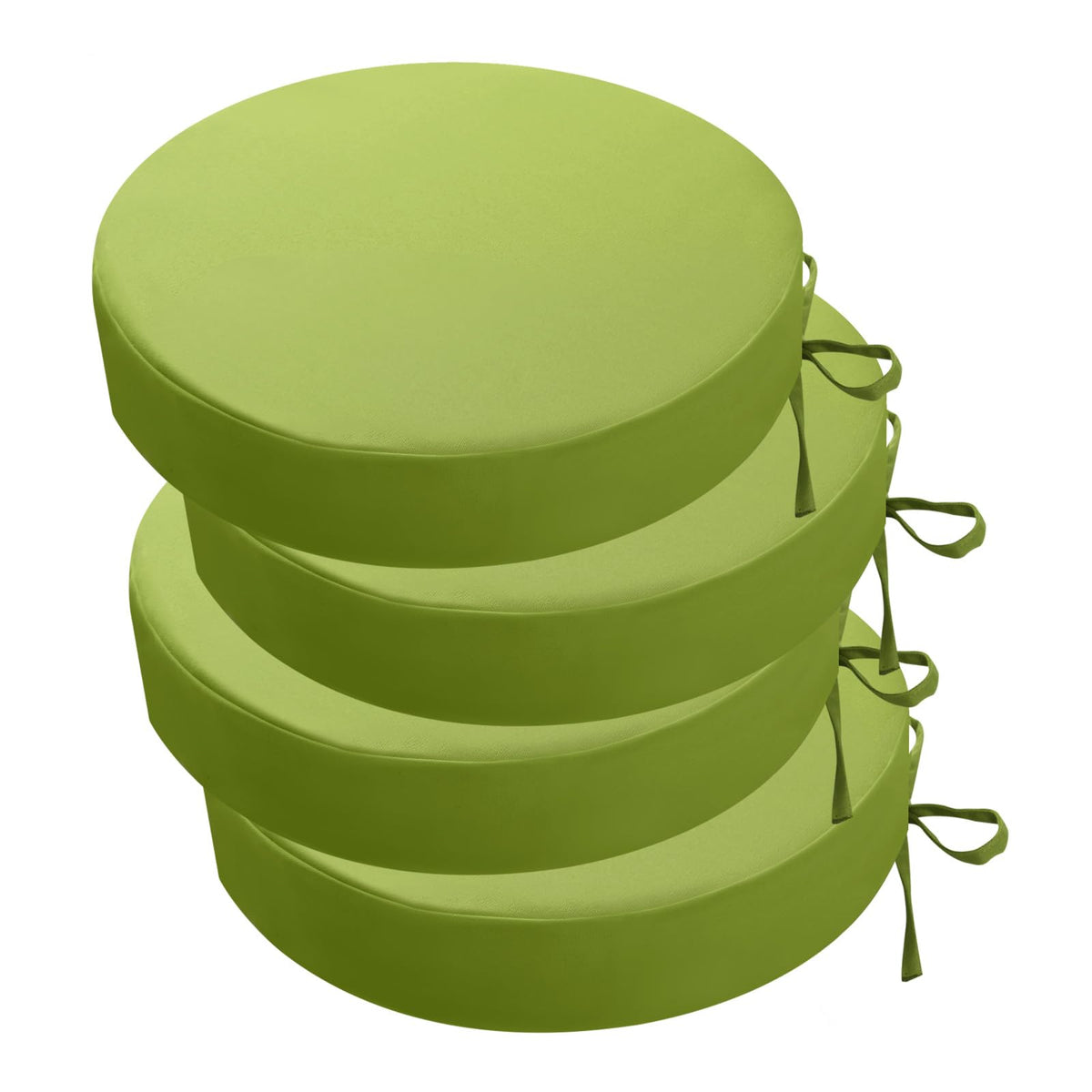 idee-home Outdoor Bistro Chair Cushions set of 4 in green, front view