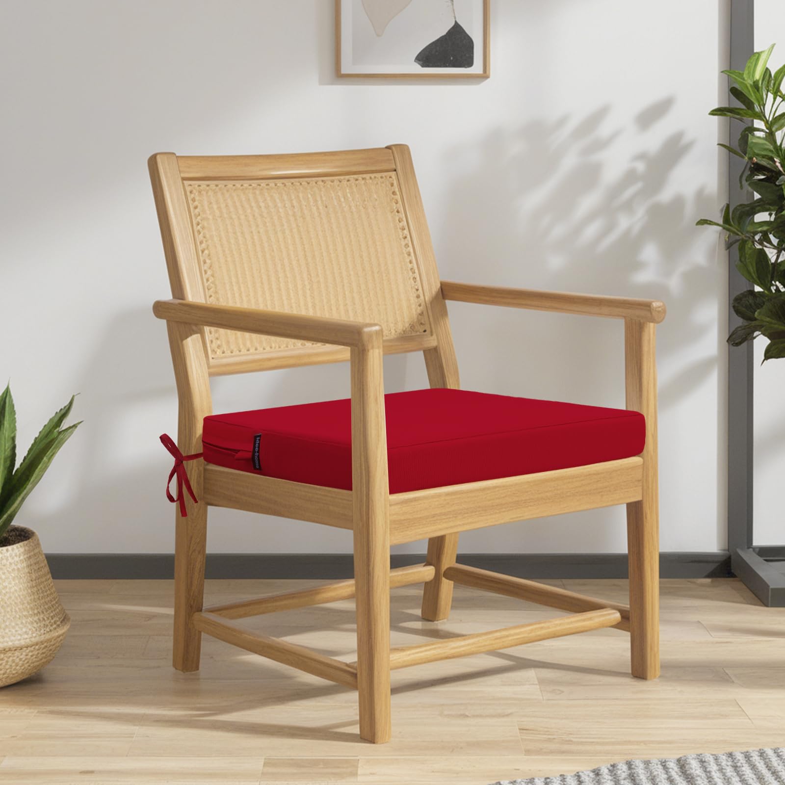 idee-home outdoor chair cushion pack of 4, vibrant colours