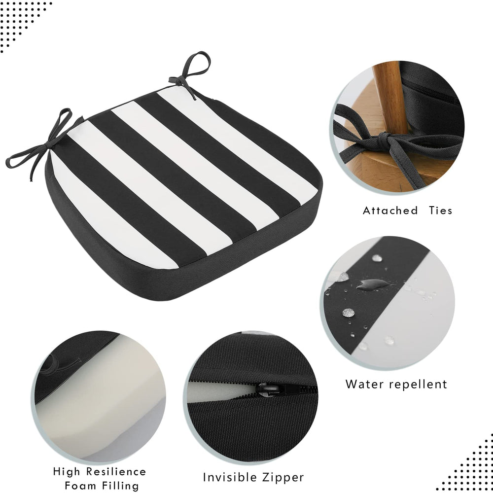 idee-home outdoor chair cushion side view showing thickness