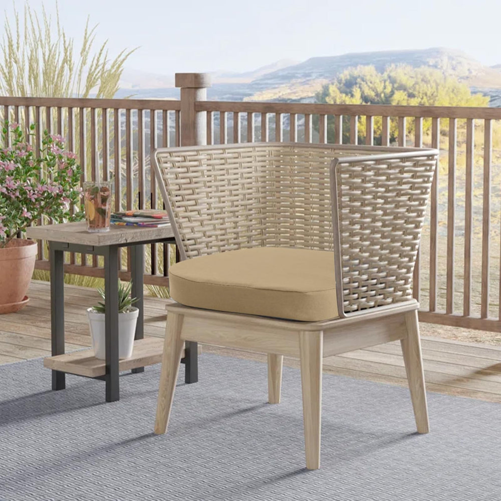 idee-home Outdoor Chair Cushion with hidden zipper detail
