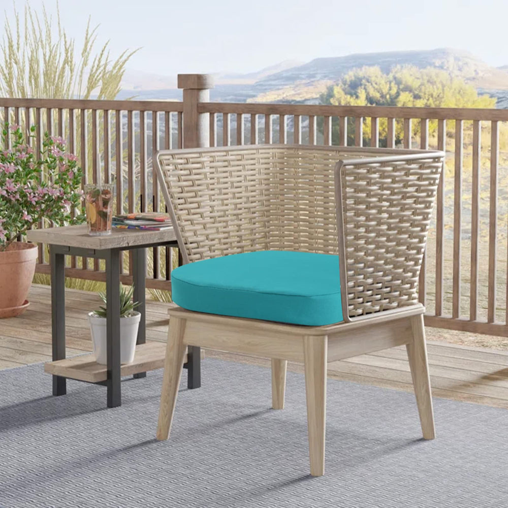 idee-home outdoor chair cushions on a dining chair