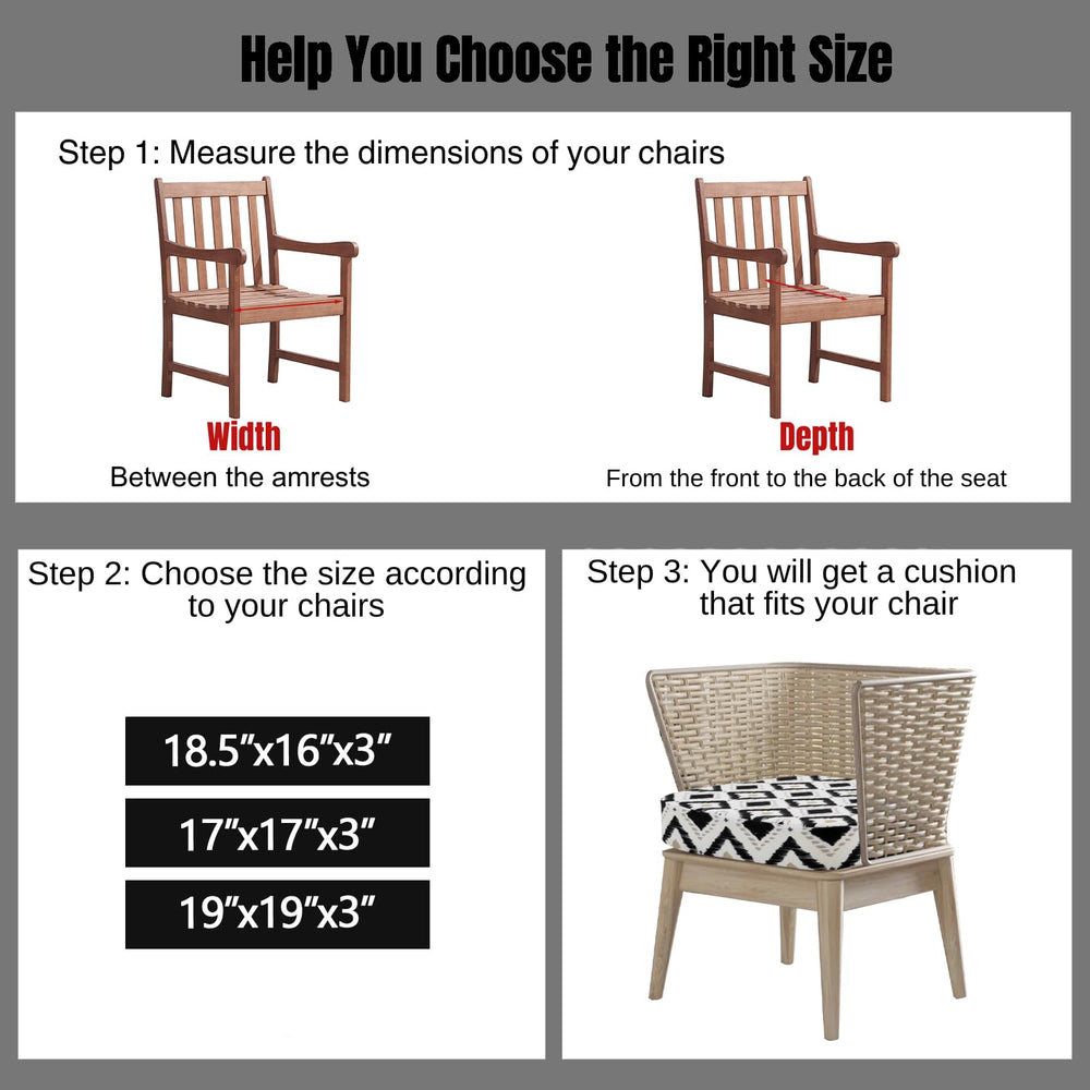 idee-home outdoor chair cushions on patio furniture