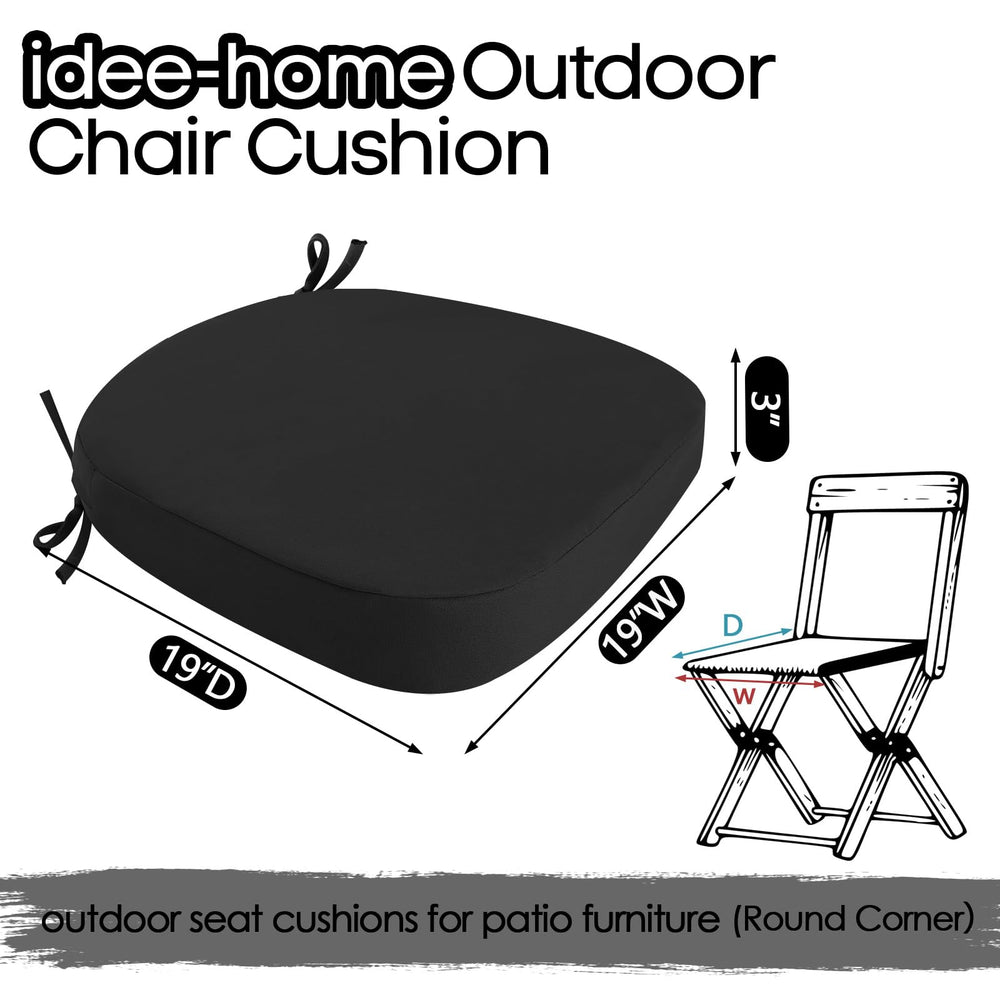 idee-home Outdoor Chair Cushions packed in vacuum roll bags