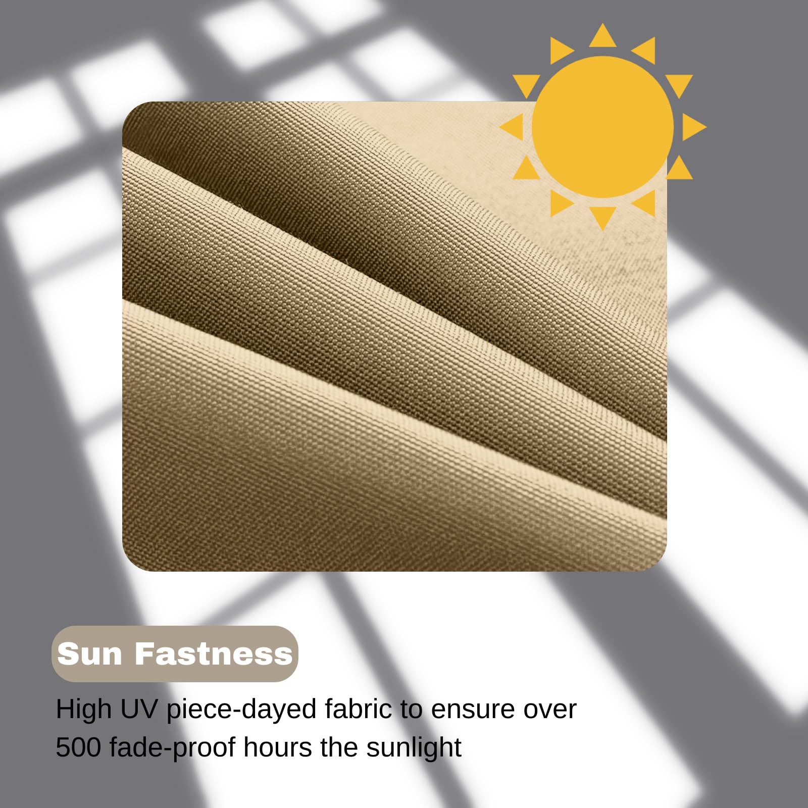 idee-home Outdoor Chair Cushions set arranged on a garden bench