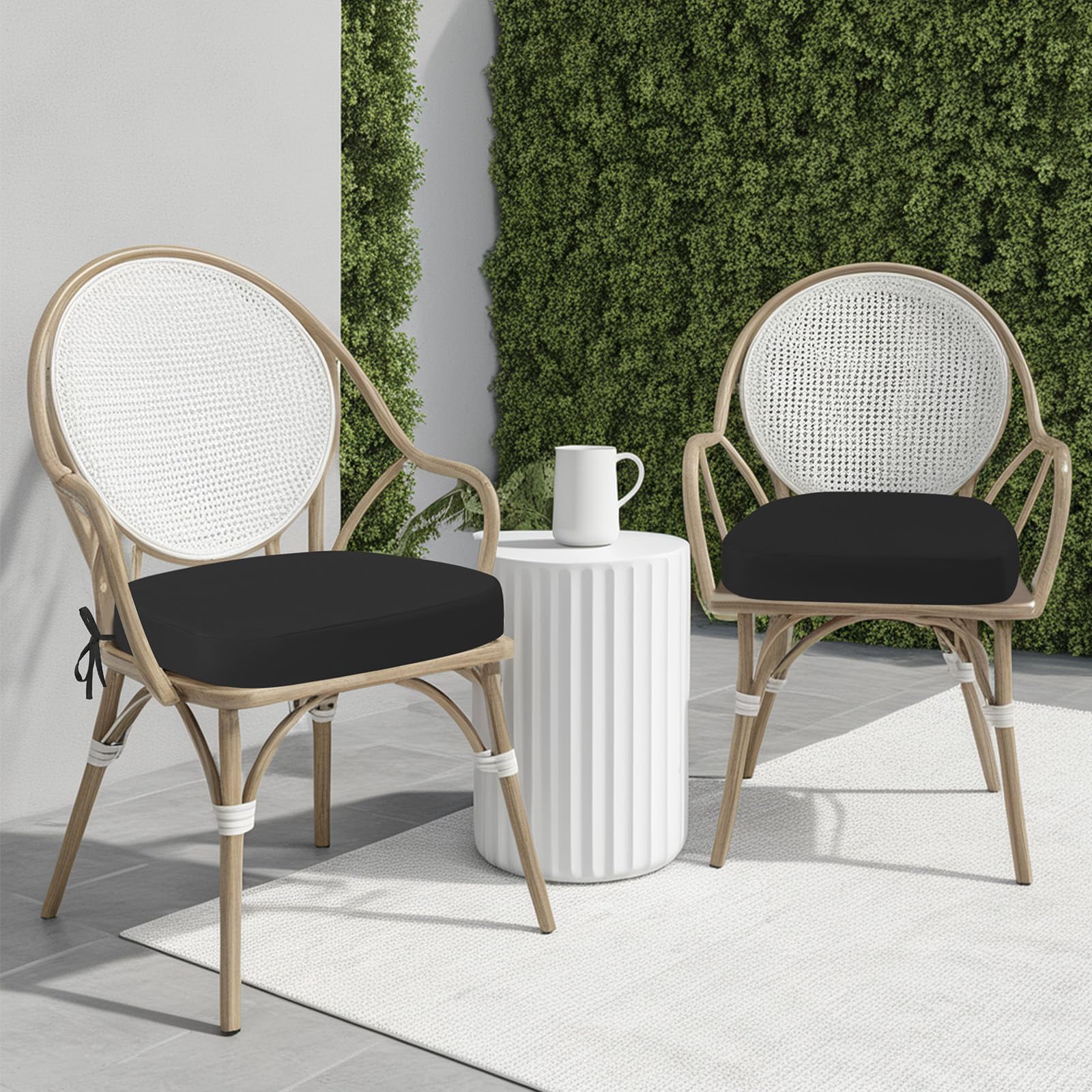 idee-home Outdoor Chair Cushions set displayed in packaging