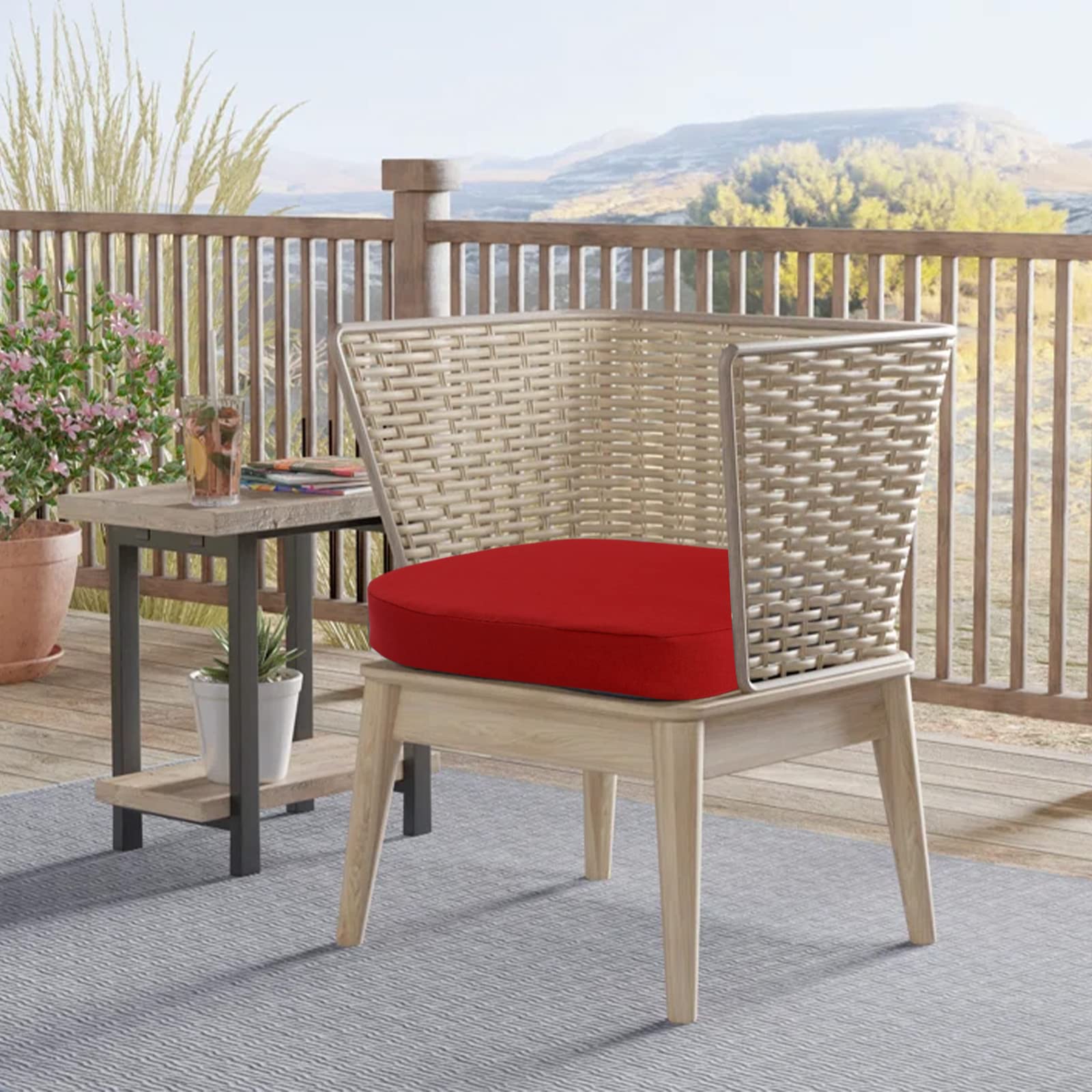 idee-home Outdoor Chair Cushions set in packaging