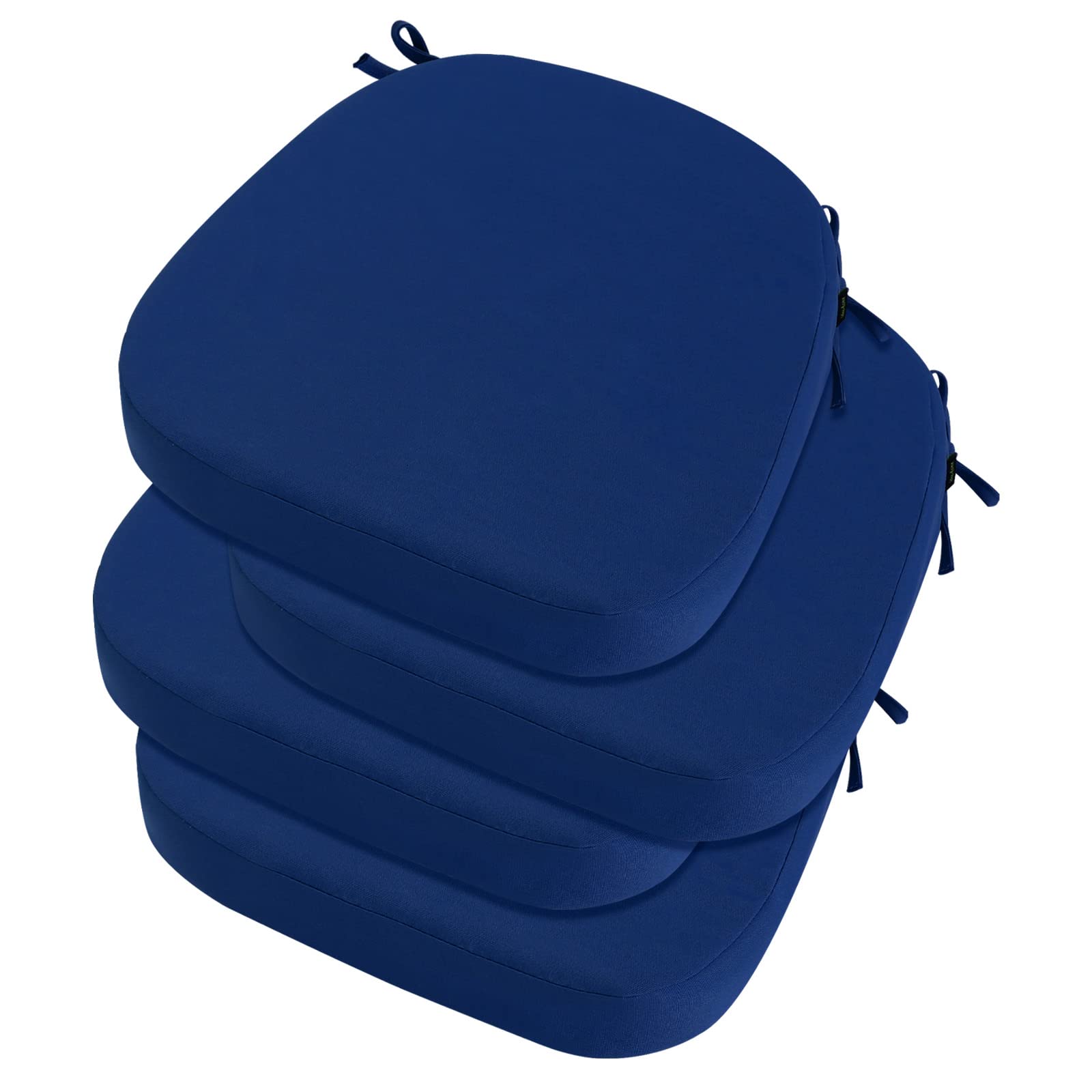 idee-home Outdoor Chair Cushions Set of 4 in Dark Cerulean