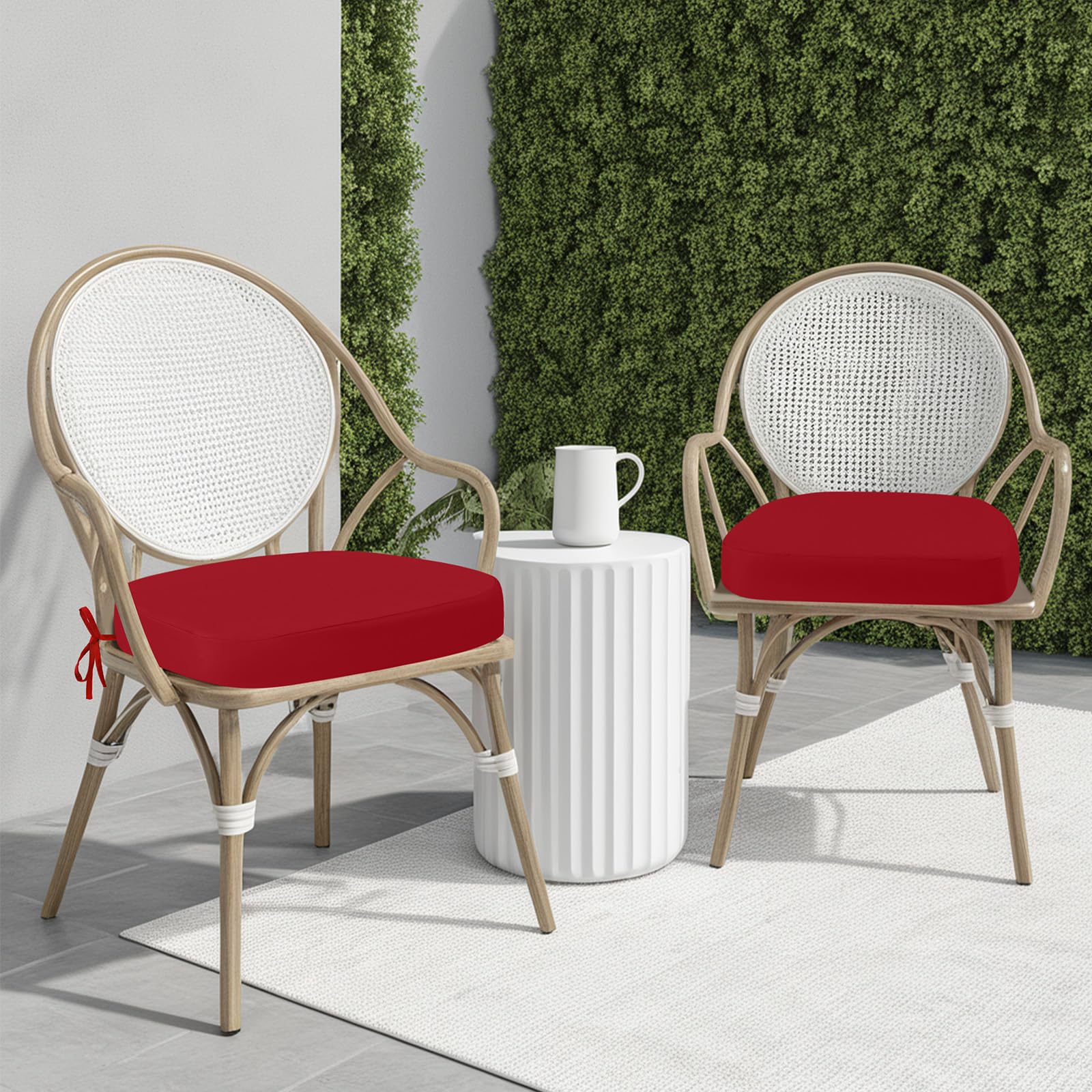 idee-home Outdoor Chair Cushions with layered memory foam