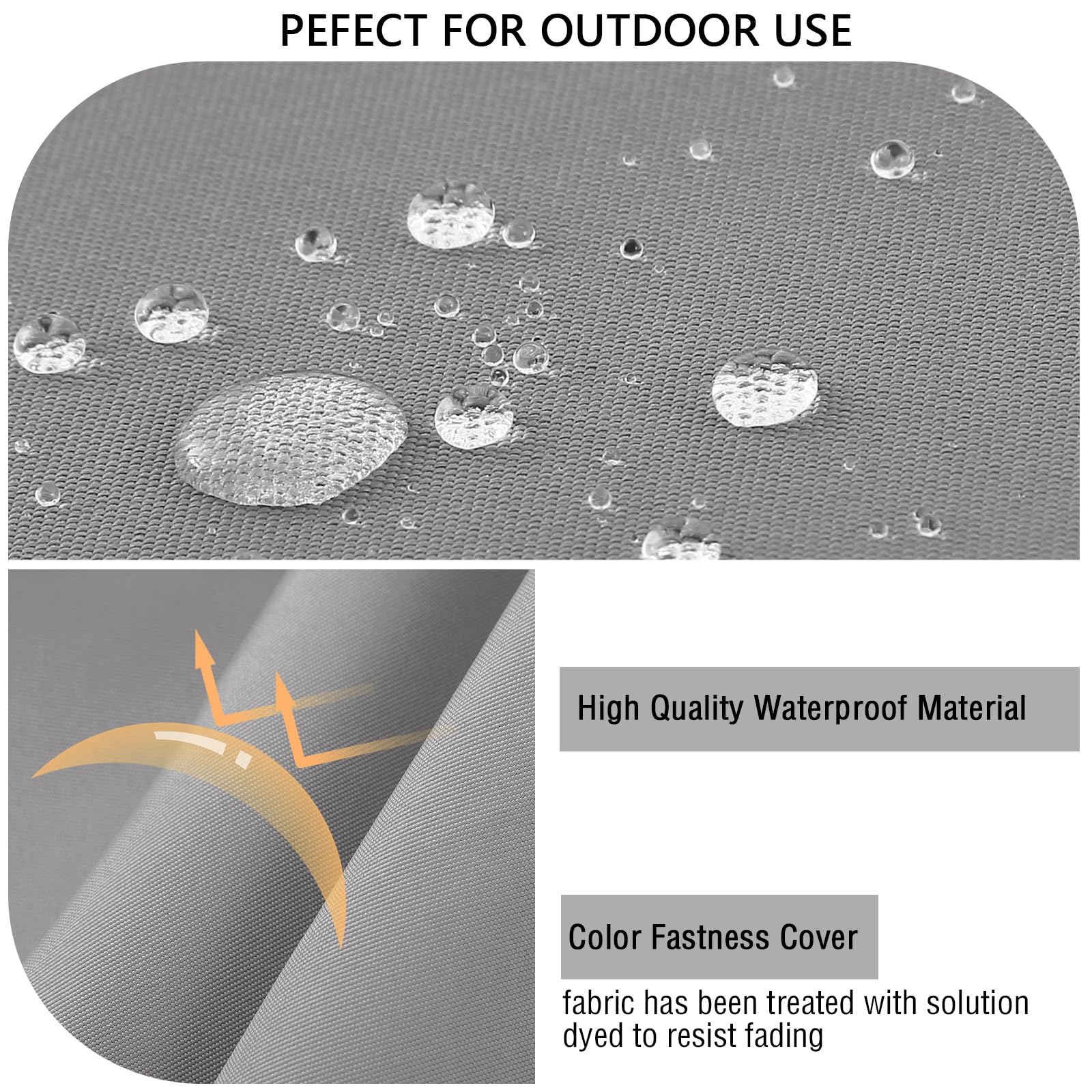 ideehome Outdoor Bench Cushion Waterproof showing hidden zip